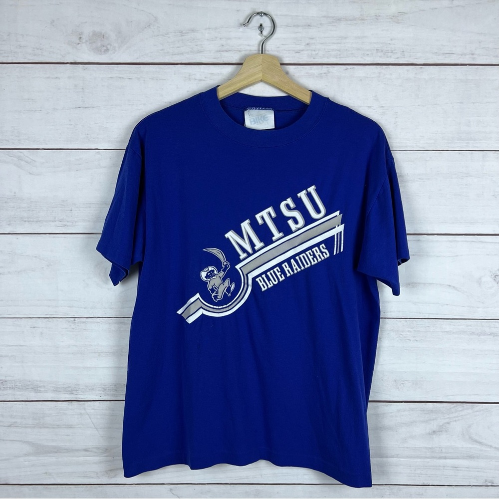 Vintage 1980s MTSU Blud Raiders T-Shirt Large